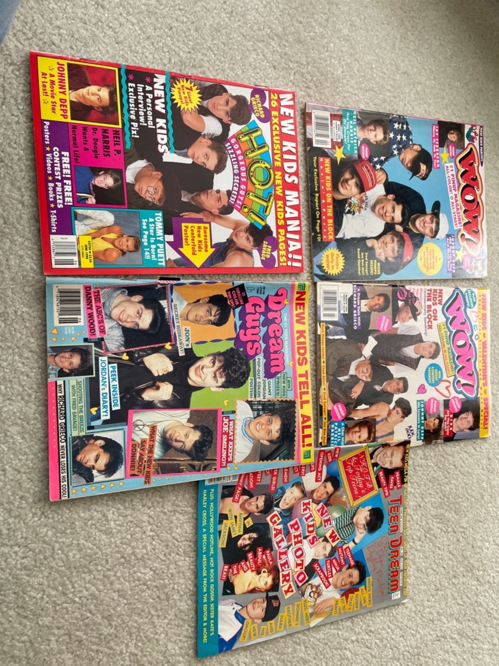 Six Vintage Teen Magazine Bundle - Colorful Pop Covers